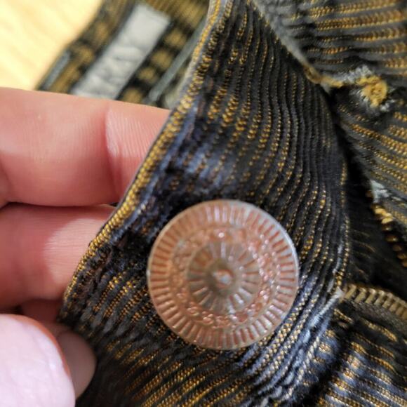 Vintage Y2K X-ray Denim Corderoy Straight Leg/Wide Pocket Button Detail 32 - Picture 7 of 13